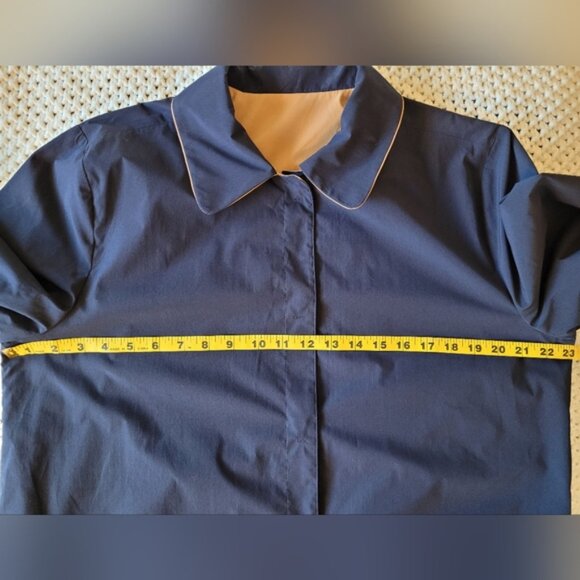 J. Jill Navy Blue & Camel Reversible Lightweight Jacket - Picture 9 of 12